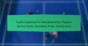 Faults Explained for New Badminton Players: Service Faults, Boundary Rules, Interference