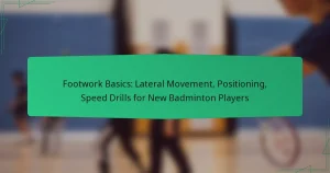 Footwork Basics: Lateral Movement, Positioning, Speed Drills for New Badminton Players