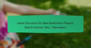 Game Structure for New Badminton Players: Match Format, Sets, Tiebreakers