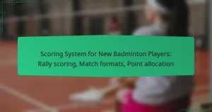 Scoring System for New Badminton Players: Rally scoring, Match formats, Point allocation